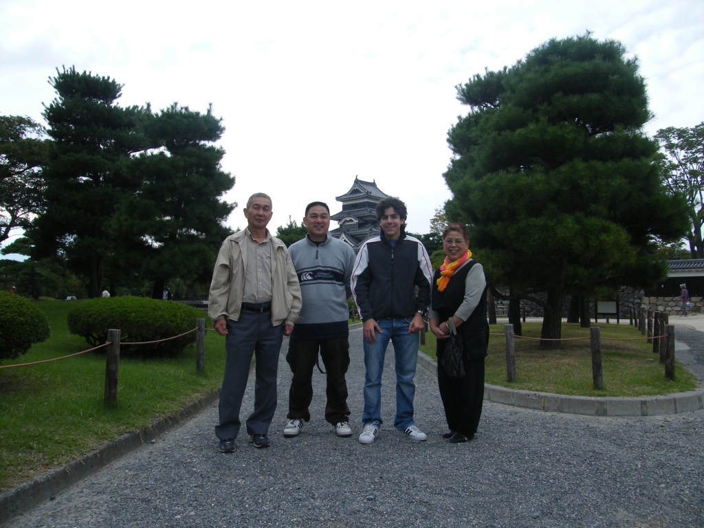 Me e la mia famiglia al castello di Matsumoto!